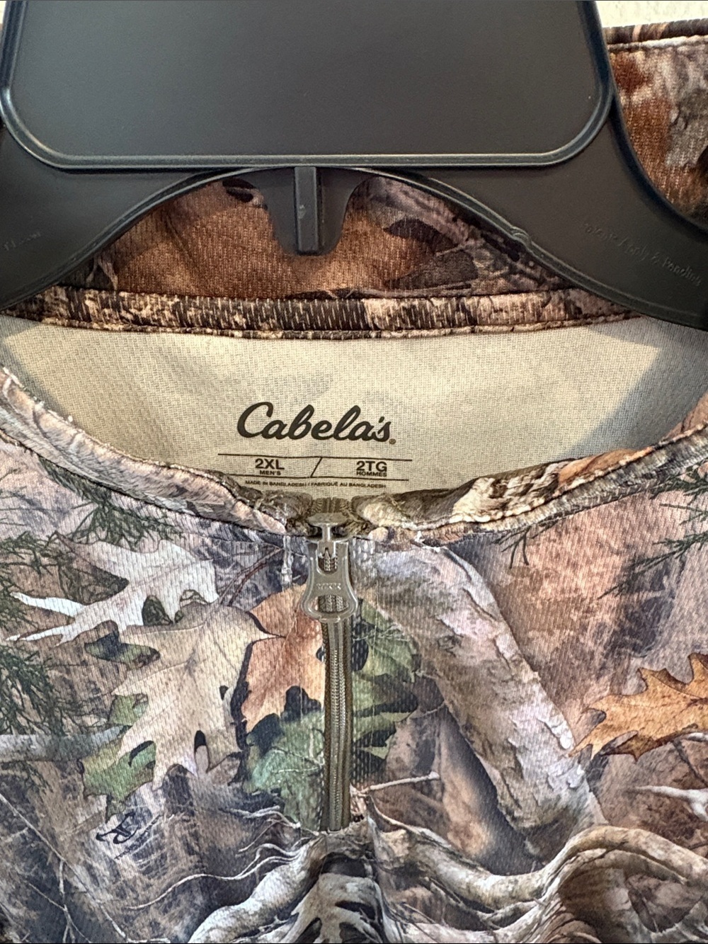 Cabela's Camouflage Quarter zip jacket - Picture 4 of 4